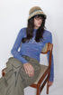 FUZZY MULTI STRIPE BUCKET HAT -ORANGE MIX-